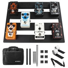 STRICH Guitar Effect Pedal Board 15'' x 11.8'' with Carry Bag, STANDARD 15