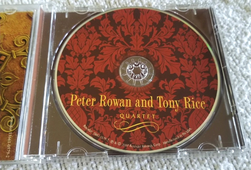 PETER ROWAN & TONY RICE - Quartet - CD - VG+ Disc -Harder Find 2007 - Image 2 of 4