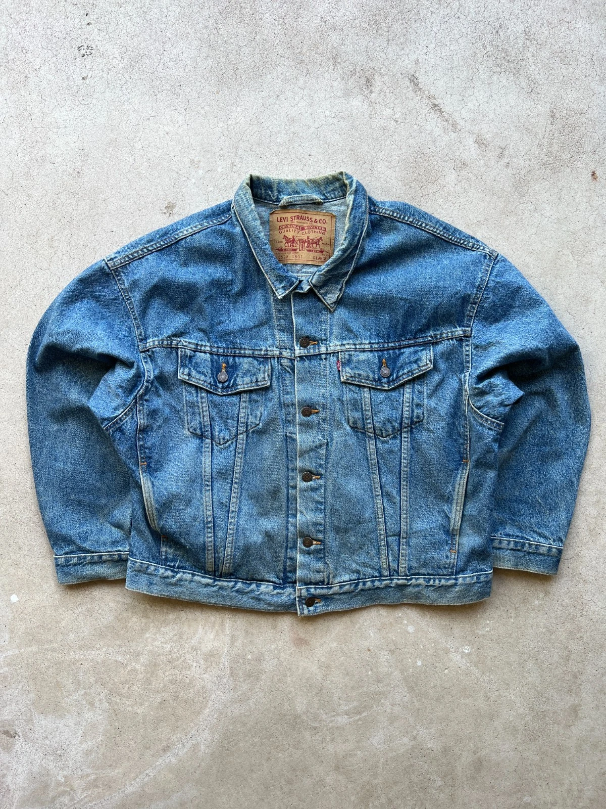 Vintage 90's Levi's Denim Trucker Jacket - XL