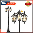 Outdoor Post Lights Dusk to Dawn Anti-Rust Vintage Lamp Posts Outdoor Lighting