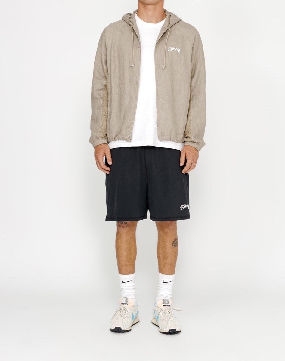 STÜSSY & NIKE LINEN SHELL JACKET in Chino Men's Size XL STÜSSY & NIKE LINEN SHELL JACKET in Chino Men's Size XL