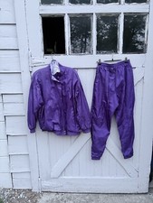 Vintage purple vintage 1990 Swish track suit jacket and joggers with pockets