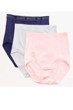 Breezies Set of 3 Nylon Microfiber Panties Navy