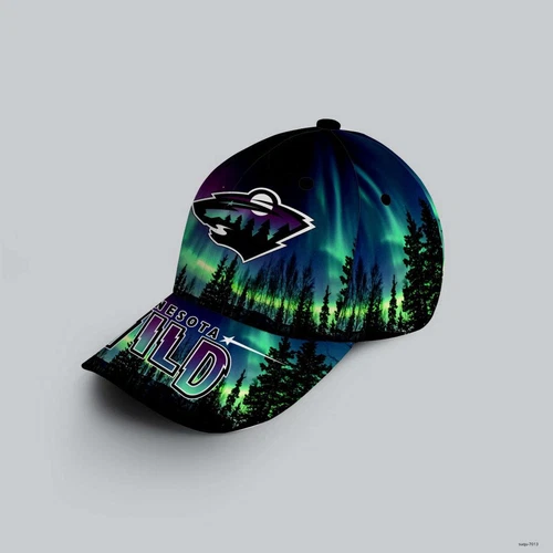 Minnesota Wild Special Design With Northern Lights Classic Cap Hockey Team Hat