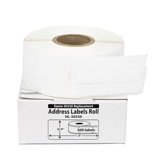 DYMO 30330 Direct Thermal Return Address Labels 3/4" x 2" - 2 Rolls of 500