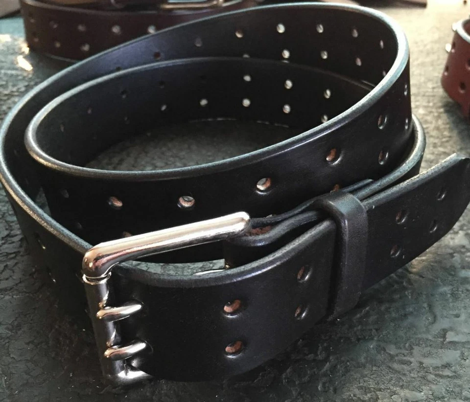 Amish 手工皮革枪套礼服工作腰带 - 正品 Wickett & Craig 美国 — 第 2/4 张图片