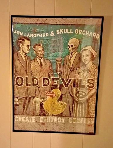 Old Devils by Jon Langford & Skull Orchard Print