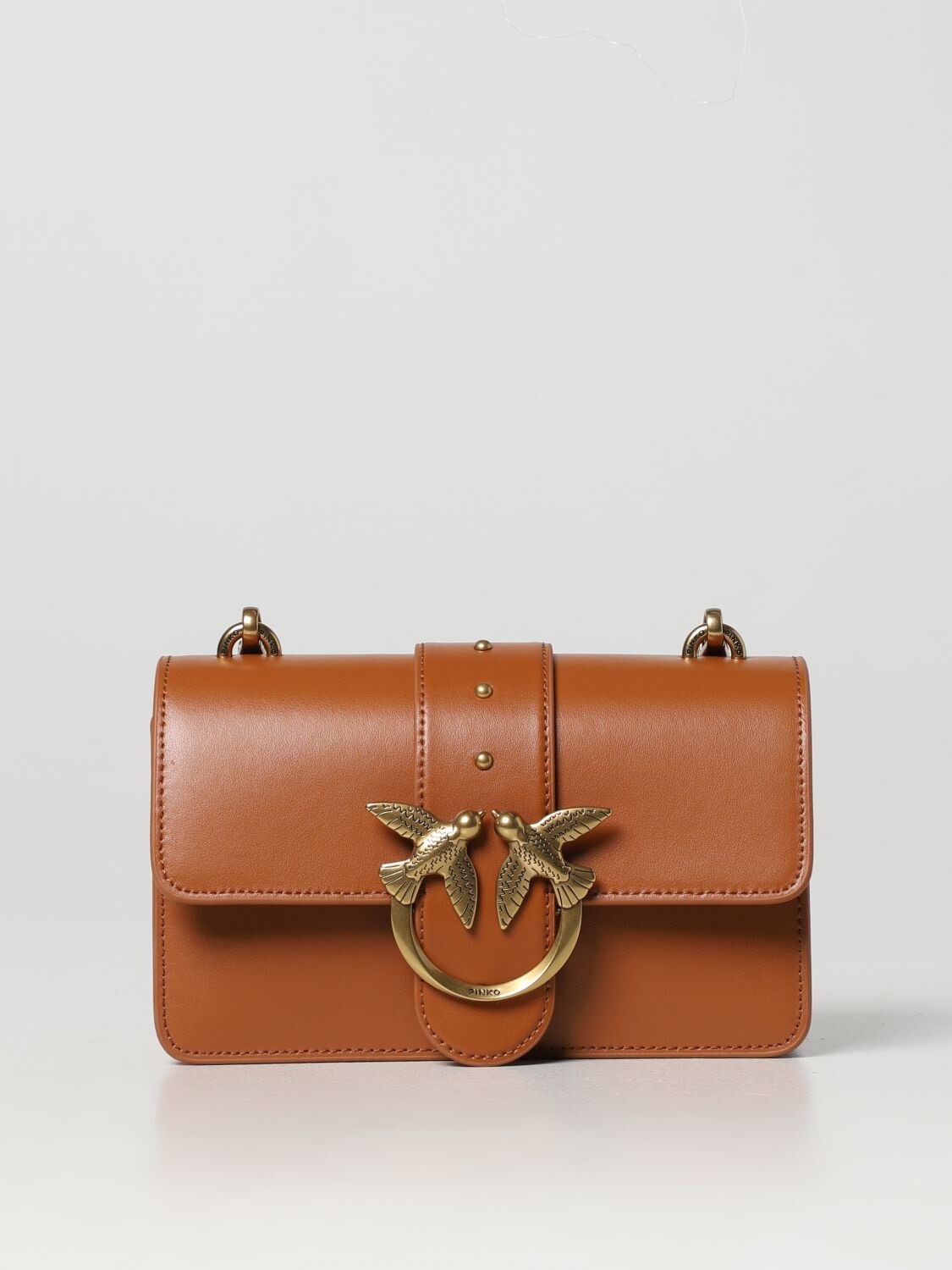 BORSA A  TRACOLLA LOVE ONE MINI BAG ICON PINKO 100059 CUOIO