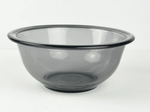 Vtg Pyrex 322 1 Qt/1 L Gray/Grey Glass Nesting Mixing Serving Bowl