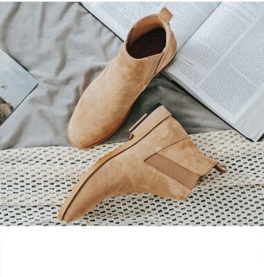 Handmade Mens Beige Color Suede Chelsea Boots, Men Beige Suede Ankle Boot |  eBay