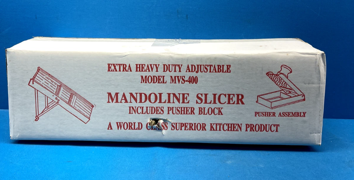 Mandoline Slicer Extra Heavy Duty Adjustable MVS-400 Includes Pusher Block
Opens in a new window or