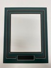 Picture Framing Mat 11x14 for 8x10 and Name plate Choose Team Colors. v groove