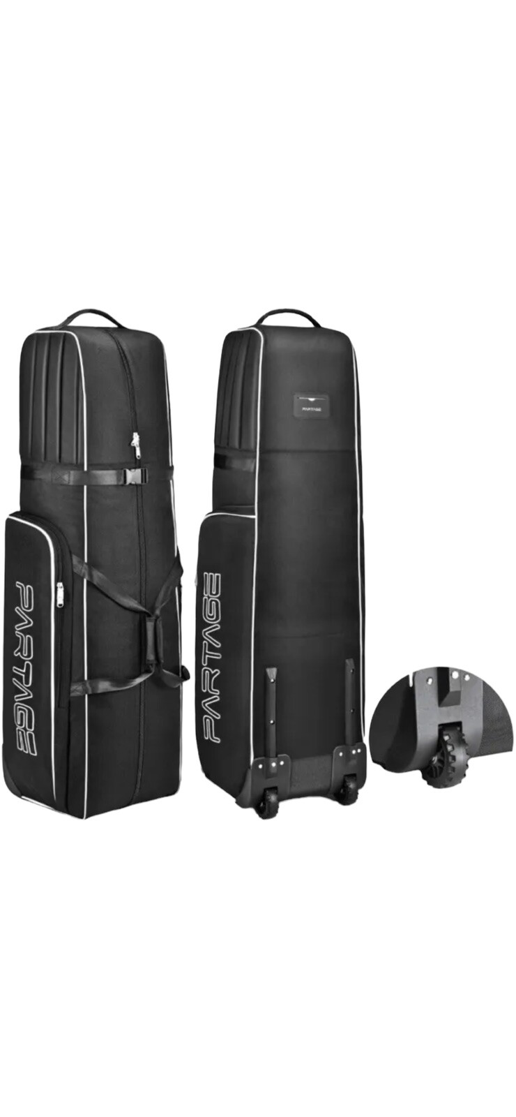 Partage Golf Travel Bag W/ Wheels Golf Travel Case for Airlines 900D