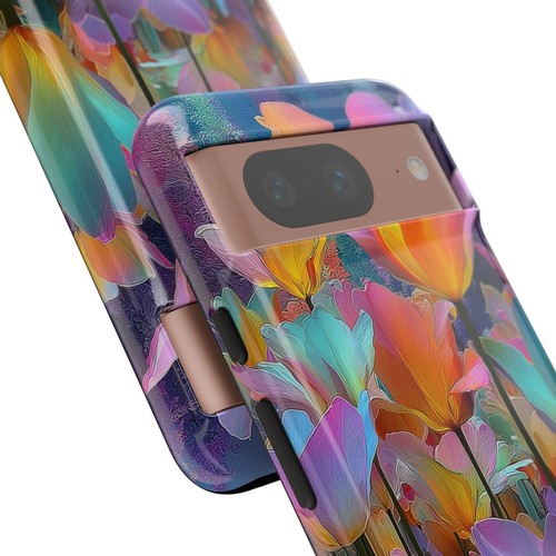 Iridescent Tulip Flowers - Phone Cover Case for iPhone, Galaxy, Pixel - 第 139/281 張圖片