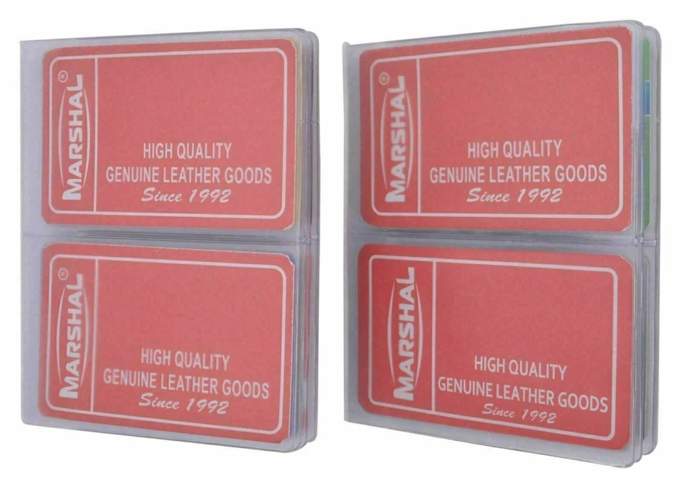 Nuevo 2 insertos de billetera de plástico transparente de 3-5/8" x 5" para tarjetero e hipsters Foto 2 de 4