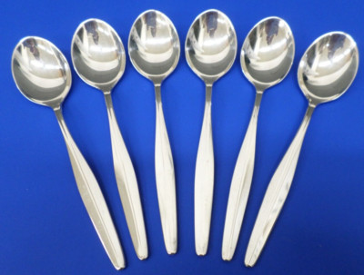 6 - WMF FLORENCE Florenz WMF108 Patent 90 Silverplate Germany 5 1/4'' TEASPOONS