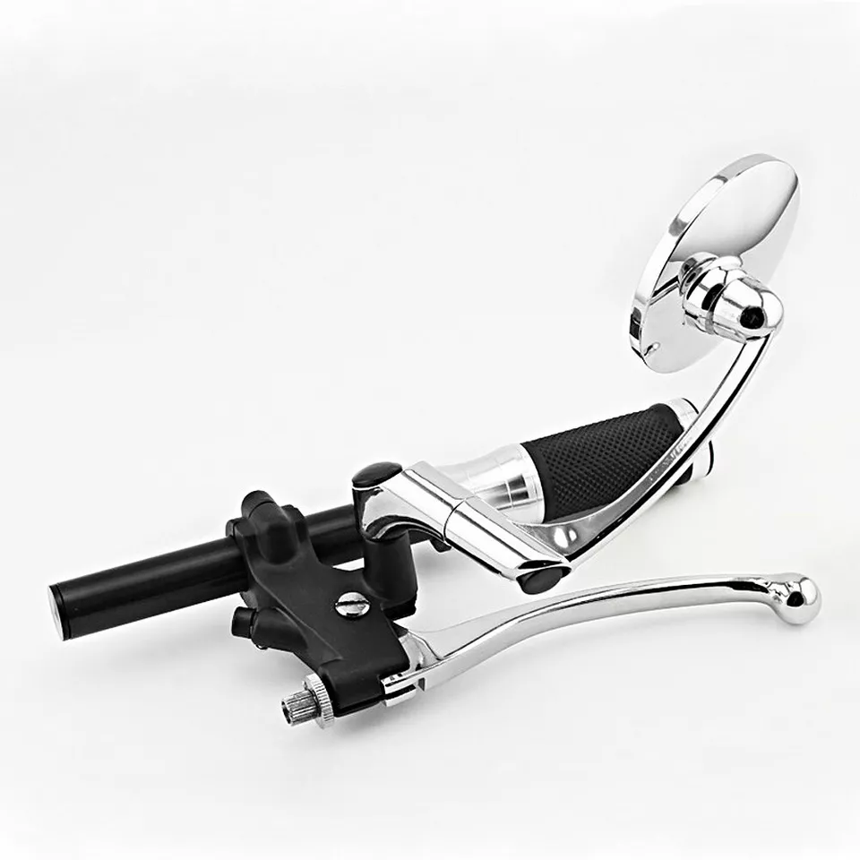 For HONDA REBEL CMX 250 300 500 1100 VT 750 1300 Rear View Mirror Retro Round - Image 4 of 4