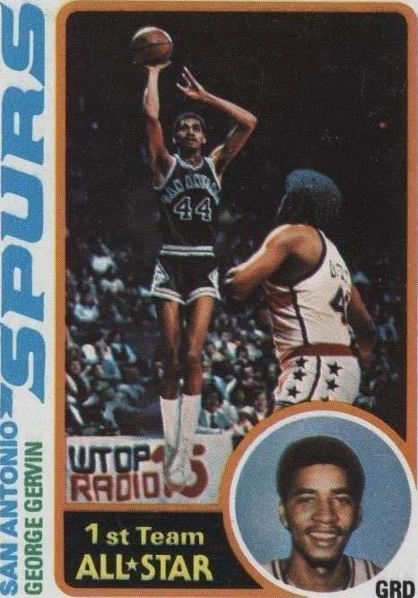 NBA ジョージ・ガービン フィギュア George Gervin Trading Cards for