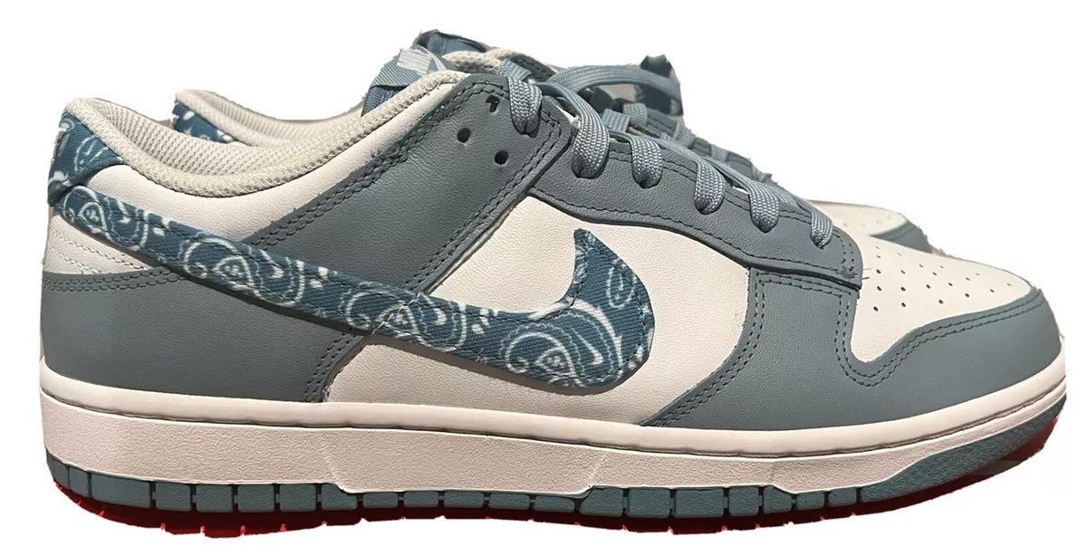 Authentic Nike Dunk Low wmns womens ESS Blue Paisley 195866277441