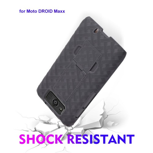 CUSTODIA DROID ULTRA NERA CLIP DA CINTURA FONDINA SUPPORTO PER MOTOROLA DROID MAXX - Foto 10 di 11