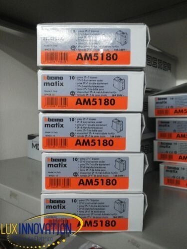 OFFERTA MATERIALE ELETTRICO PRESE BTICINO MATIX AM5180 AM5001 AM5005 preventivo - Foto 3 di 5