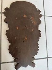 ENORME 46x25 Cm SCUDO IN LEGNO PER TROFEI TESTA CINGHIALE CAMOSCIO CACCIA