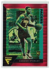 2020-21 Panini Flux Red Pulsar Prizm Cassius Stanley Rookie Indiana Pacers #239
