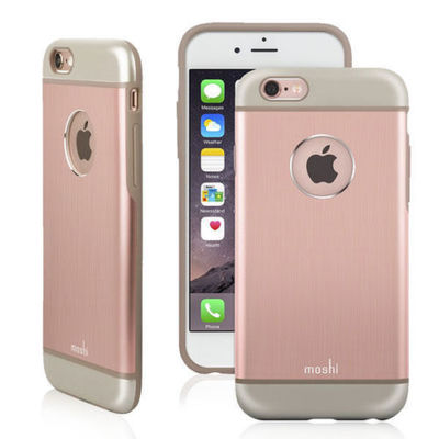 MOSHI iPhone 6 6s Plus iGLAZE ARMOR ROSE GOLD ALUMINUM HARD CASE COVER 