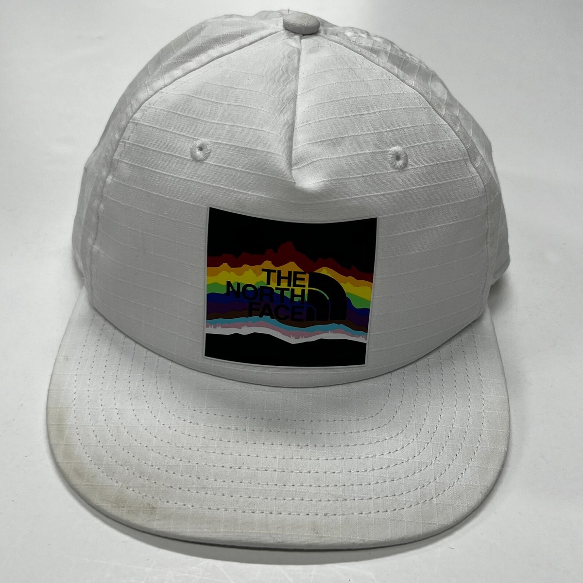 The North Face Plaskett Pride Logo Rainbow Ball Cap Hat  display picture 2