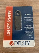 New Delsey Snappy Snap-On Combination 3-digit luggage Padlock