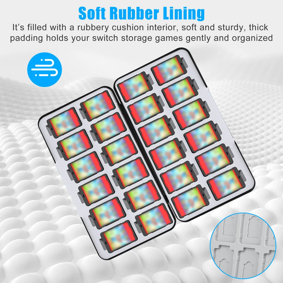 72-in-1 Game Card Case Holder Storage Box Travel Carry Cover for Nintendo Switch - Image 4 of 4