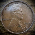 1918-S Lincoln Wheat Cent AU