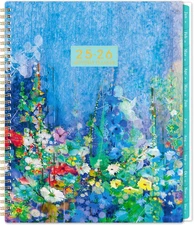 2025-2026 Monthly Planner Calendar 18M Twin-Wire Binding Large 9x11 Inner Pocket