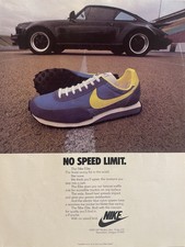 Nike Running Shoe Ad                           NO SPEED LIMIT.  with Porsche   4
