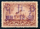 99c Start! US Revenue Stamp Battleship RB21 G.H.b. 1898  cancel — photo 1