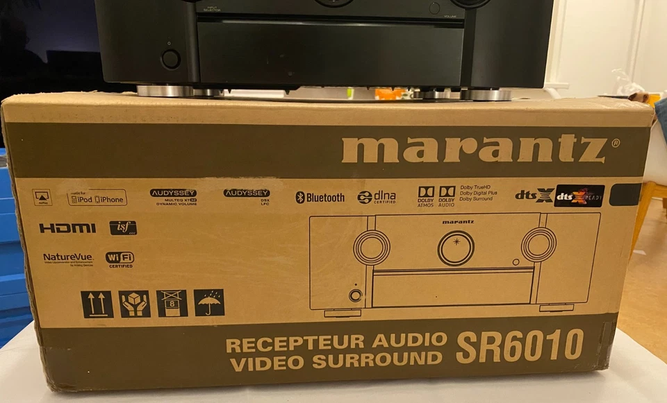 Marantz SR6010 9.2 High-End AV-Receiver 4K Atmos DTS:X Bluetooth schwarz OVP - Bild 2 von 4