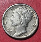 1926 US Mercury SILVER Dime "Philadelphia" Mint! XF! Old US Coin!