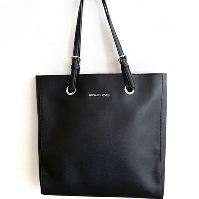 NWT Michael Kors Jet Set Travel North South NS Large Tote Bag Black