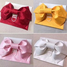 Traditioneller Kimono Obi Damen Jacquard Schleife Blumenmuster Yukata