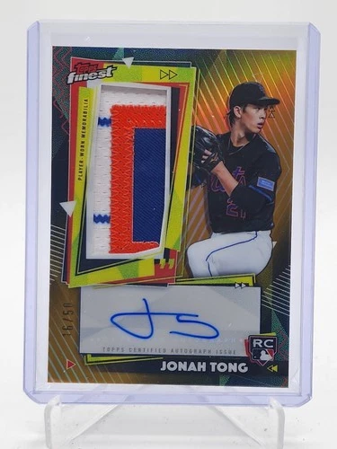 2026 Topps Finest Jonah Tong Gold (RAW)