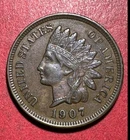 1900 US Indian Head Cent! Choice AU w/Mint Luster! SHARP! Old US Coin!