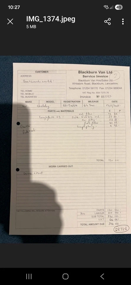 Vauxhall van - Image 3 of 4