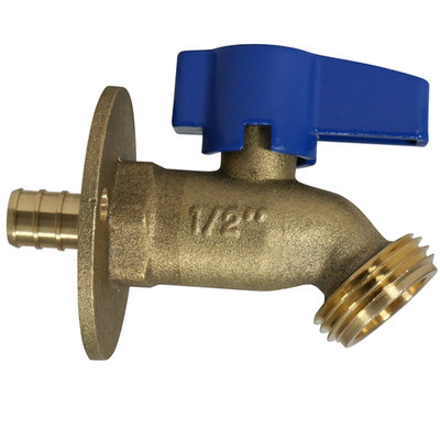 100 Pack XFITTING 1/2'' Pex B Hose No Kink w. Nail Flange, Garden Valve,Lead Free