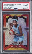 202 Panini Prizm WNBA - RUTHY HEBARD #96 - RUBY WAVE Rookie - PSA 10