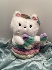 New w/tags Glow Brights Plush Meowmaid FAO Schwartz Lights  Sound