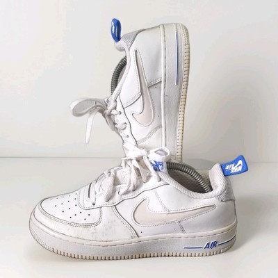 Nike Air Force 1 '07 LV8 GS Sneaker - UK 5 - weiß blau - guter gebrauchter Zustand *