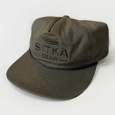 Sitka Gear Cornerstone Unstructured Snapback Hat Green Unisex OSFA