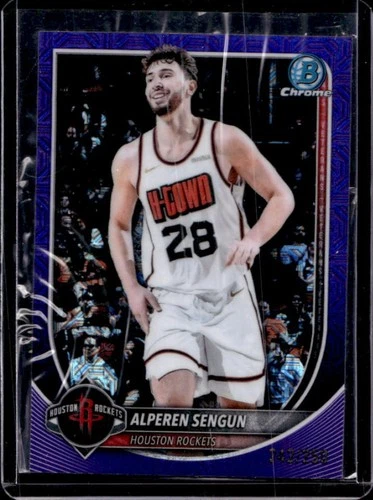 2025-26 Bowman Alperen Sengun Chrome Purple Refractor #/250 Rockets