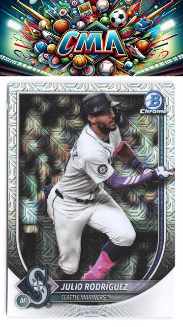 2025 Bowman Chrome #66 Julio Rodríguez Mojo Refractors