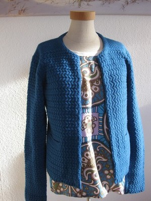 Top ! Iris von Arnim Strickjacke, Gr. M (38) petrol, Kaschmir